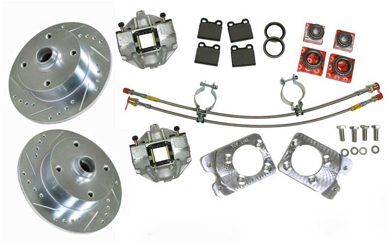 Disc Brake Conversion, Front, All Super, Drill & Slot#87-0988CHV