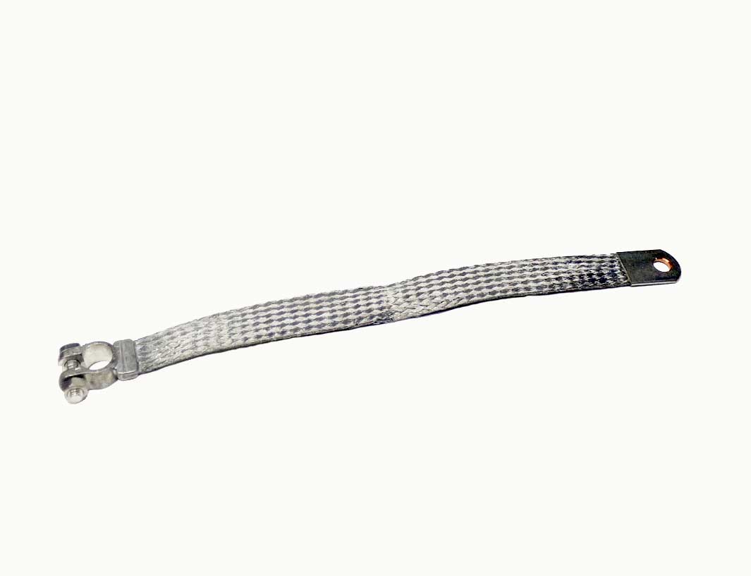 Battery Ground Strap, woven, 12" #90-0160