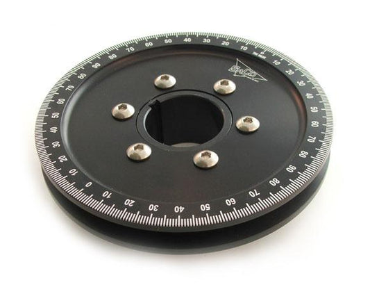 SACO Solid Stock Size 6 3/4" Pulley, Laser Engraved, Sand Seal Hub #30-0114S