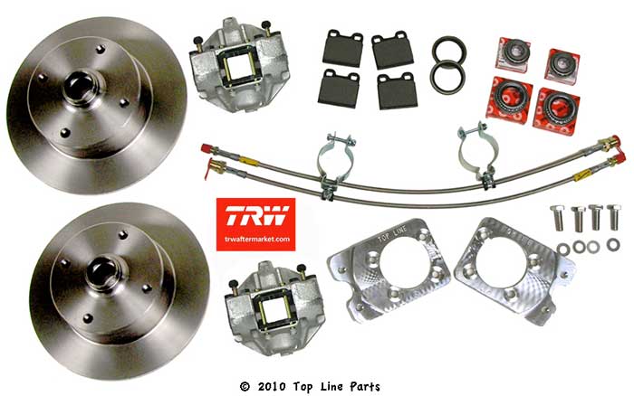 Disc Brake Conversion, TRW based, Front, All Super#87-0988