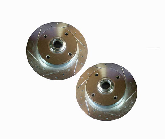 Brake Rotors, Front, Drilled & Slotted #89-3050V