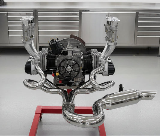 A-1 Performance 'Lowdown" Racing Header 1 3/4" & 3" Muffler Fully Polished #LD134-DLXPWM