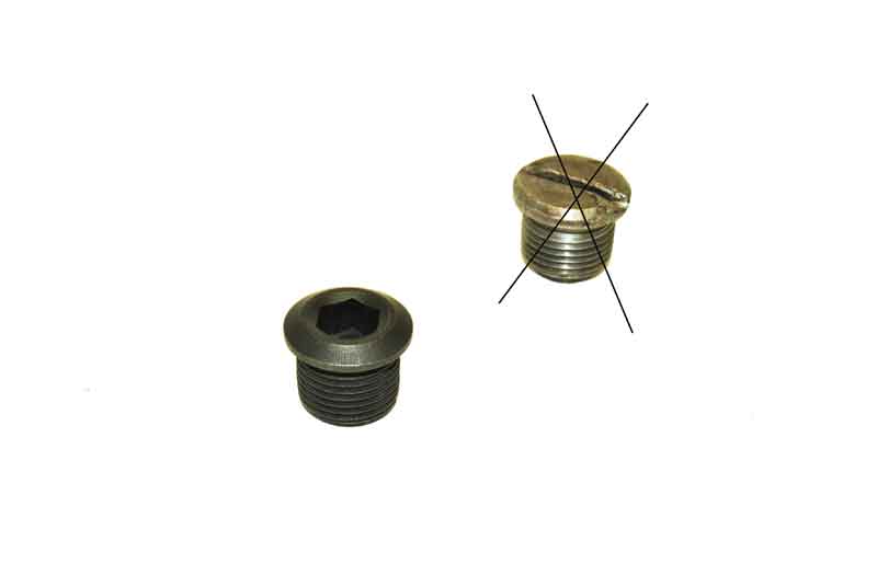 Oil Relief Plug, for Single or Dual Relief engine cases#80-0565